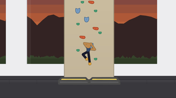 Screenshot of Climbing Simplified gameplay showing in-action mechanics
