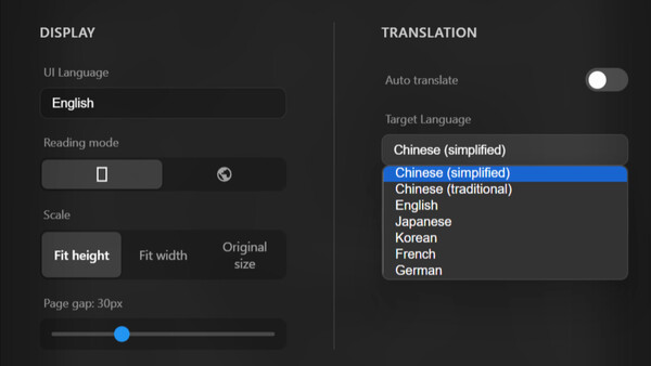 MangaTrans Reader game for windows Pc 1