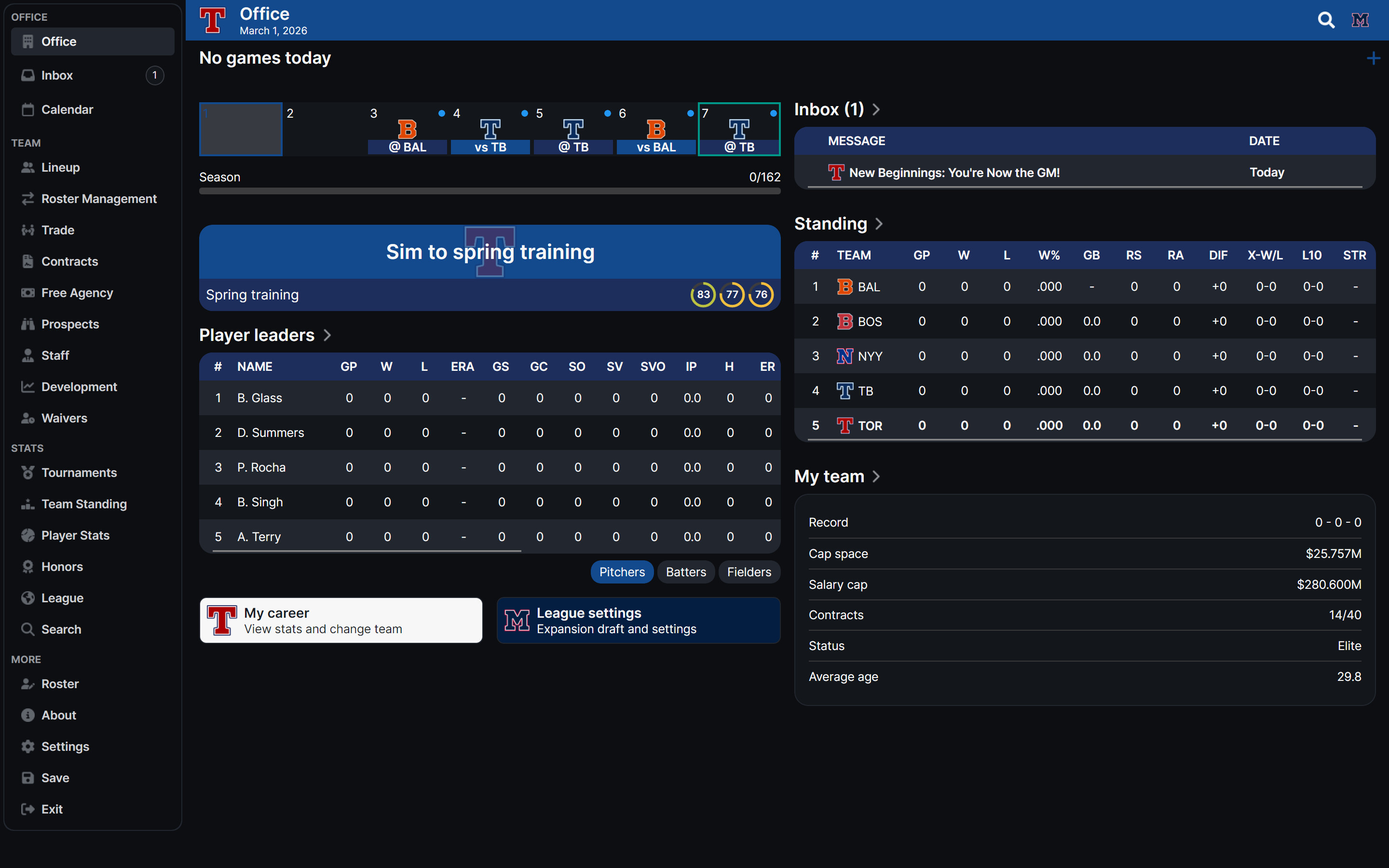 Baseball Legacy Manager 26