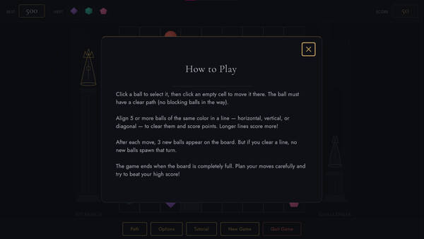 Screenshot of Lines Relined