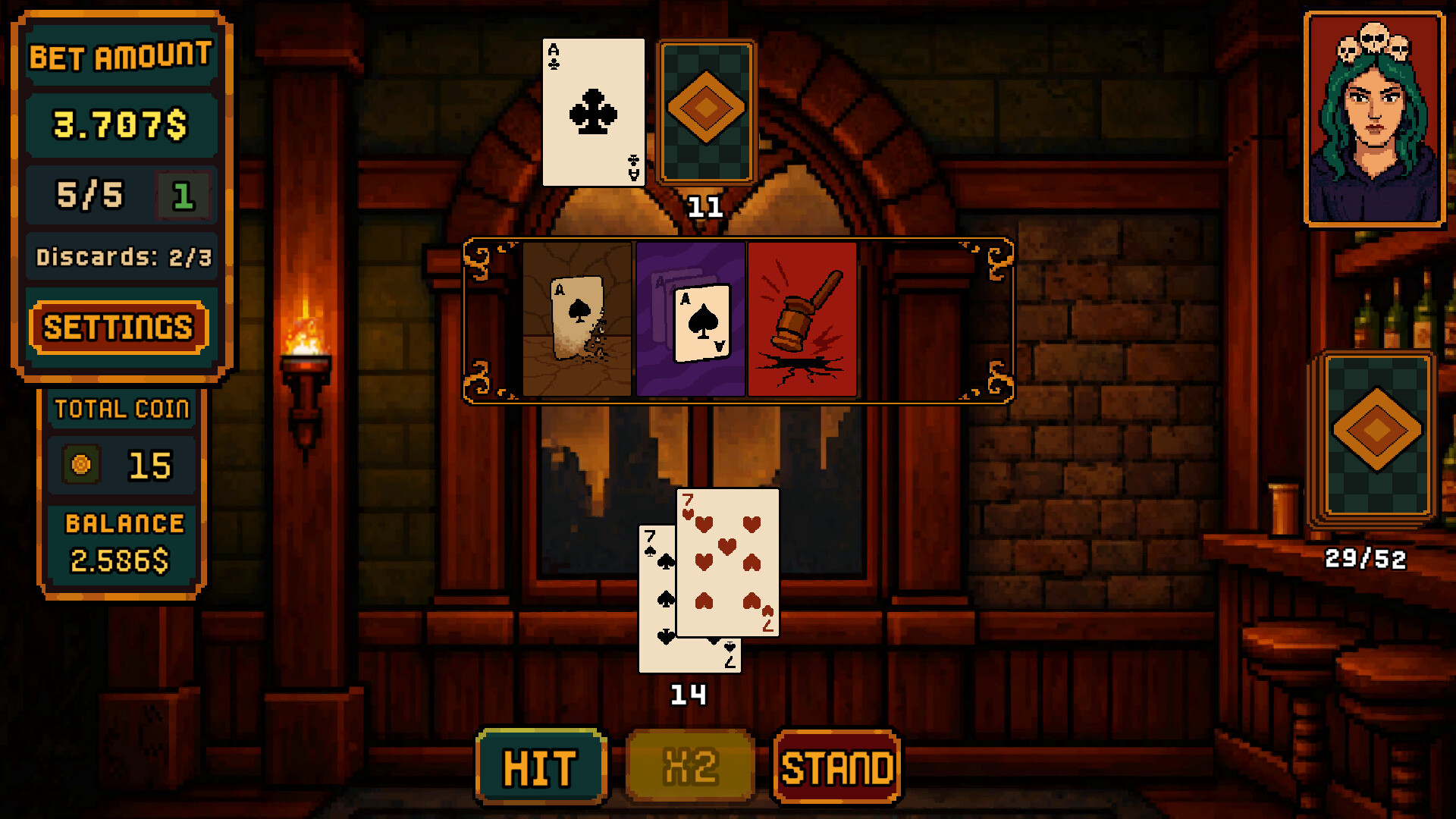 Dealer Bust! | Roguelike BlackJack screenshot #5