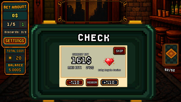 Dealer Bust! | Roguelike BlackJack screenshot