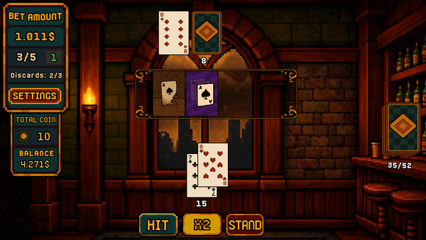Dealer Bust! | Roguelike BlackJack screenshot