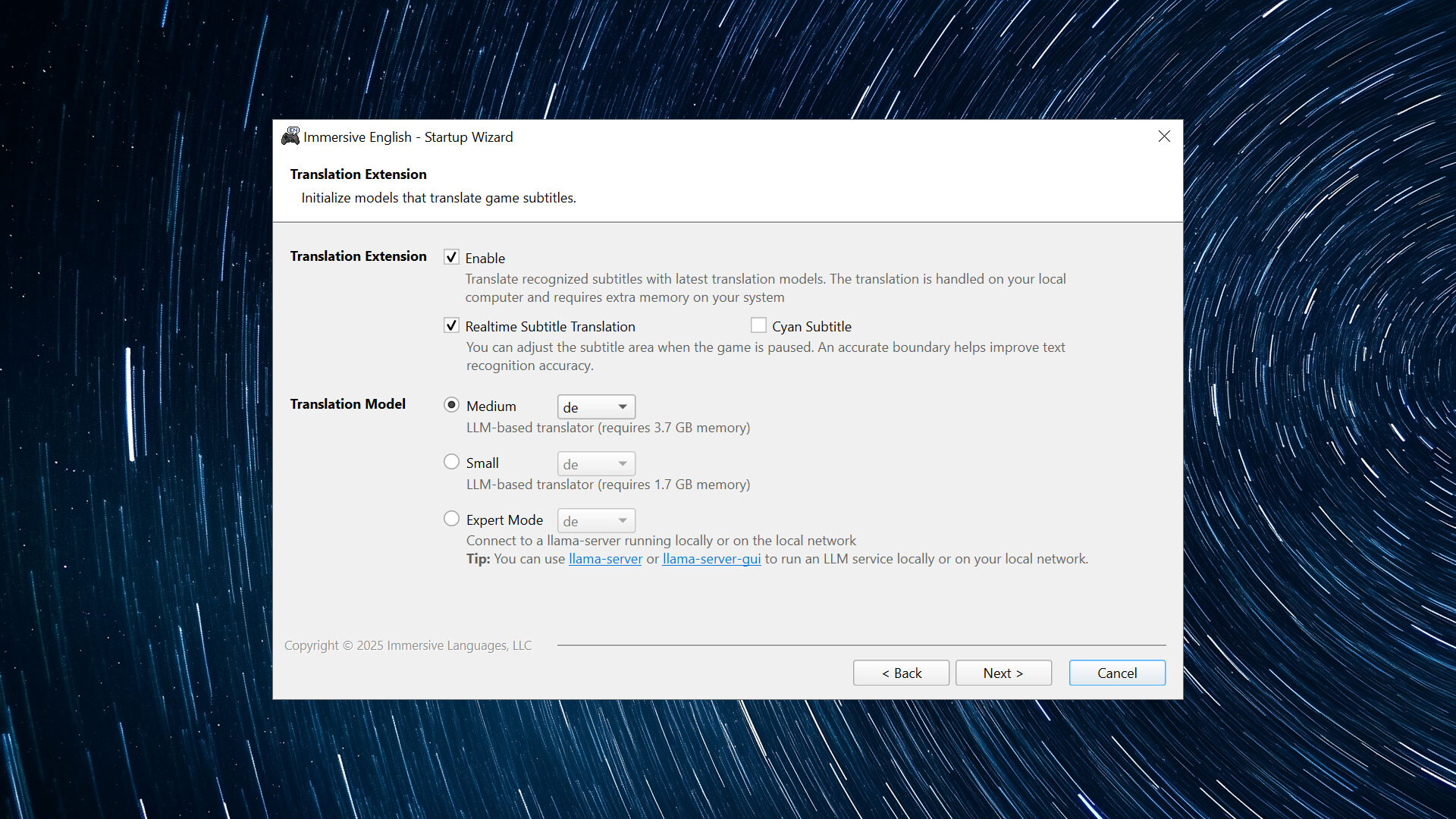 Immersive English - Translation Extensionのスクリーンショット 1