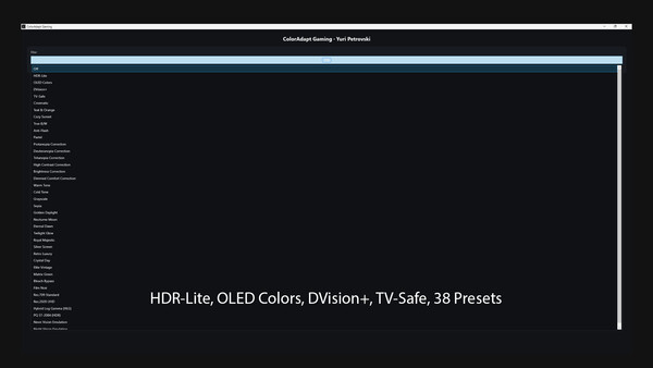 ColorAdapt Gamingfor windows and Linux 1