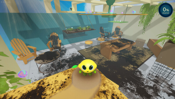 Screenshot of Lemony Fresh gameplay showing in-action mechanics