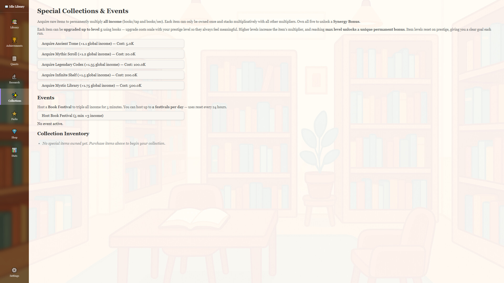 Idle Library screenshot #5