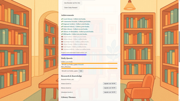 Idle Library game for Linux 1