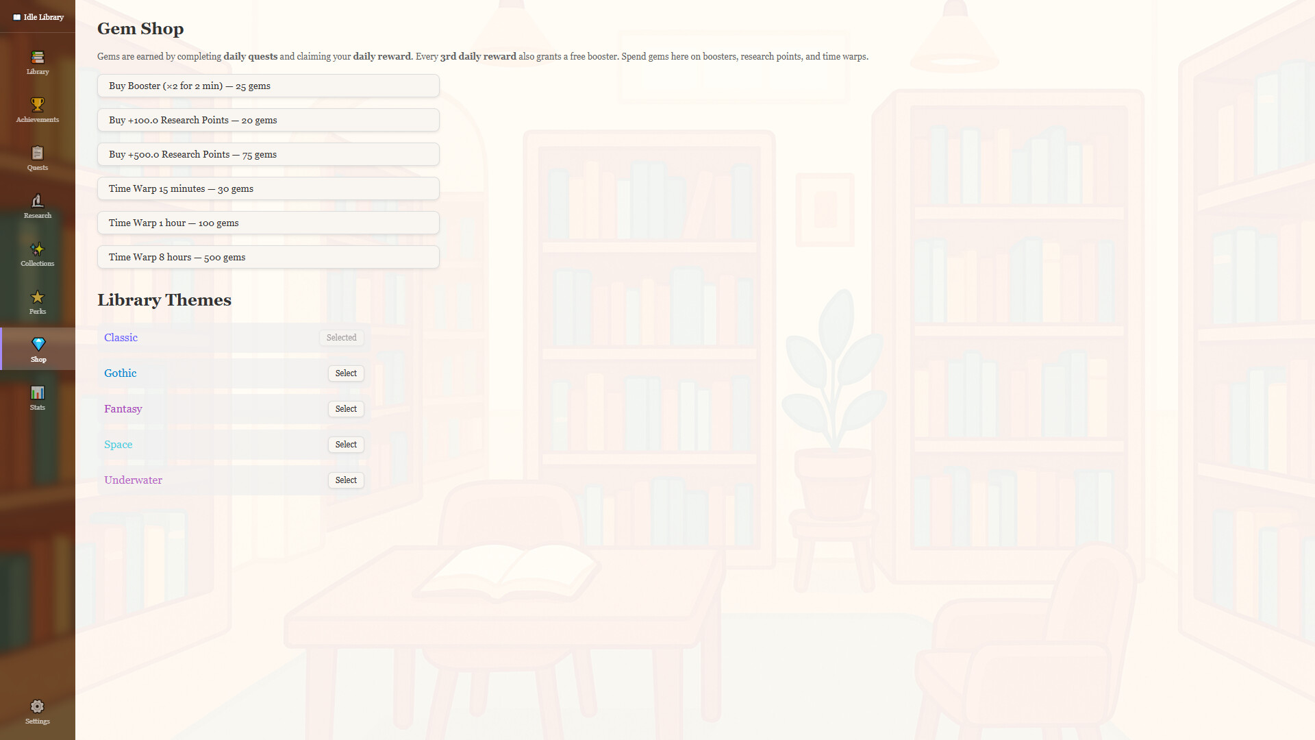 Idle Library screenshot #7