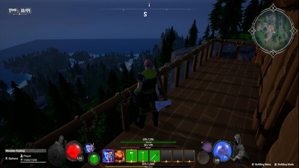 Screenshot of Forsaken Shores gameplay showing in-action mechanics
