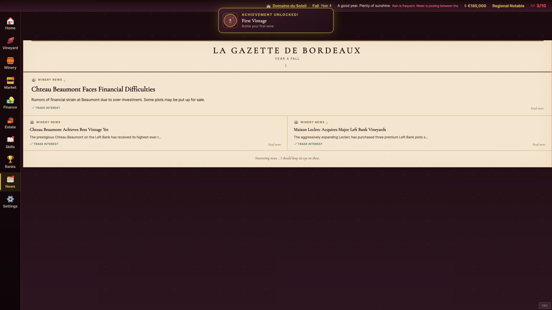 Grand Cru: The Wine Maker screenshot 13