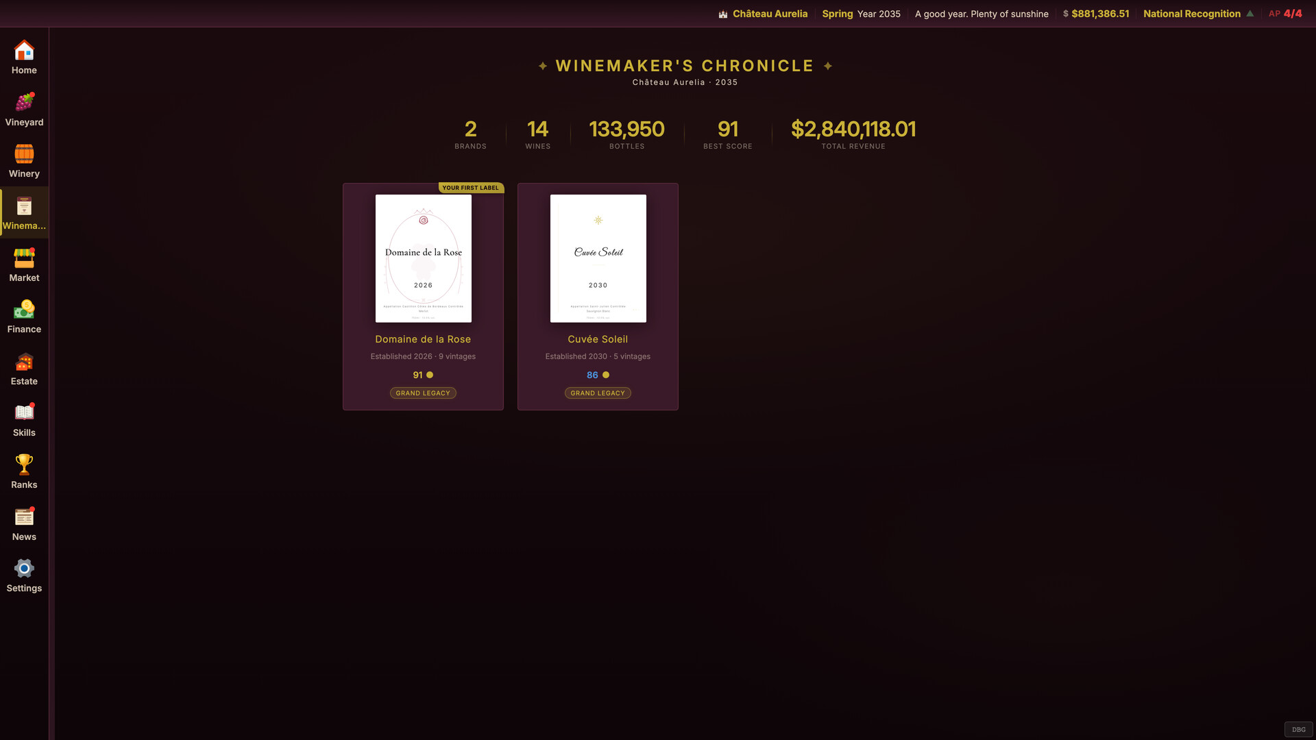 Grand Cru: The Wine Maker screenshot 12