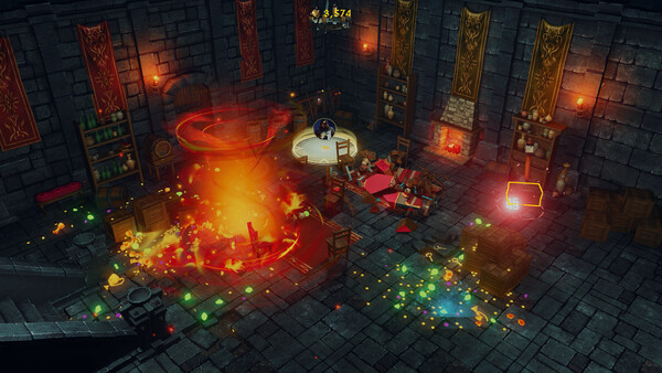 Screenshot of Thieves and Gold gameplay showing in-action mechanics