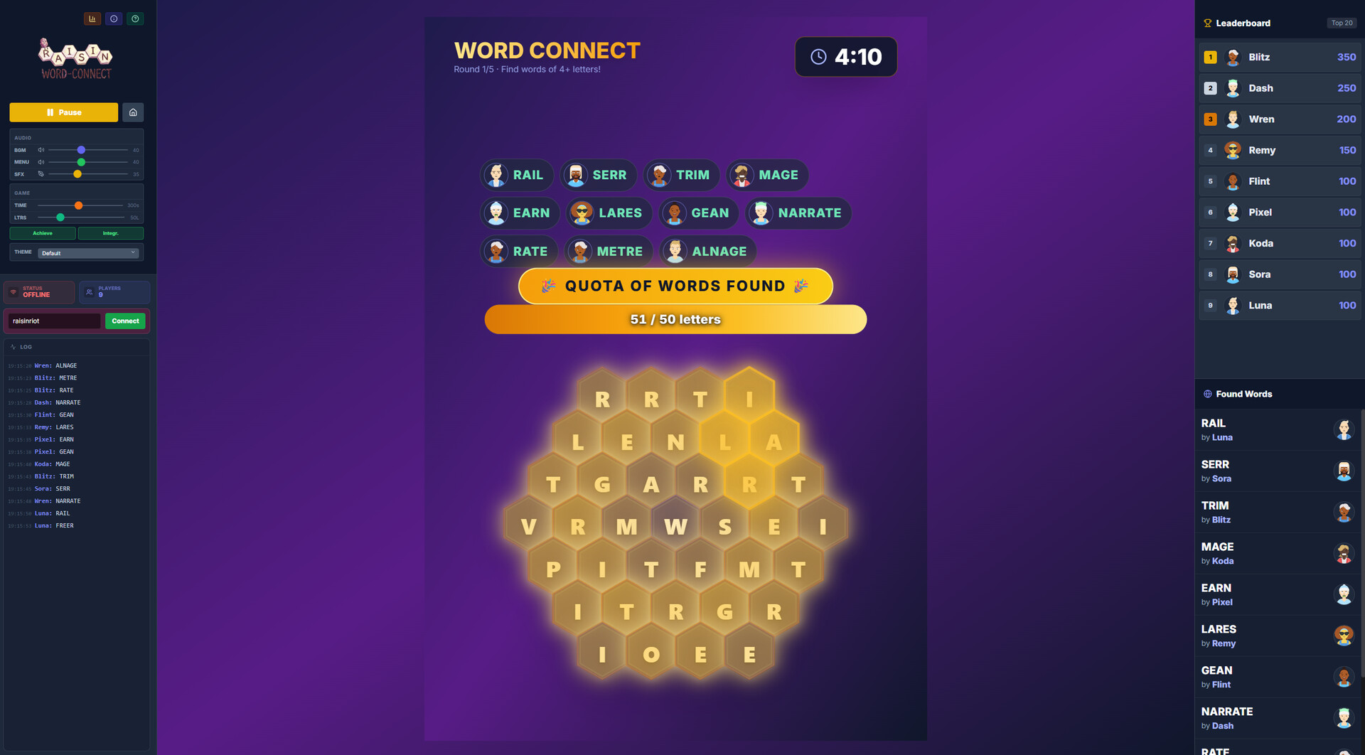 Raisin Word-Connect screenshot #2