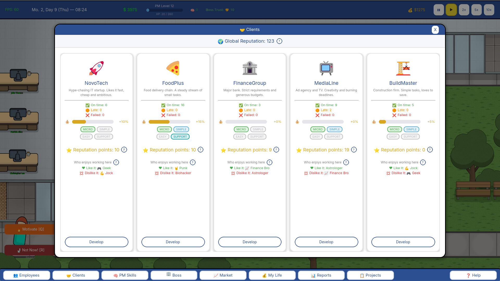 Project manager SIM screenshot 7