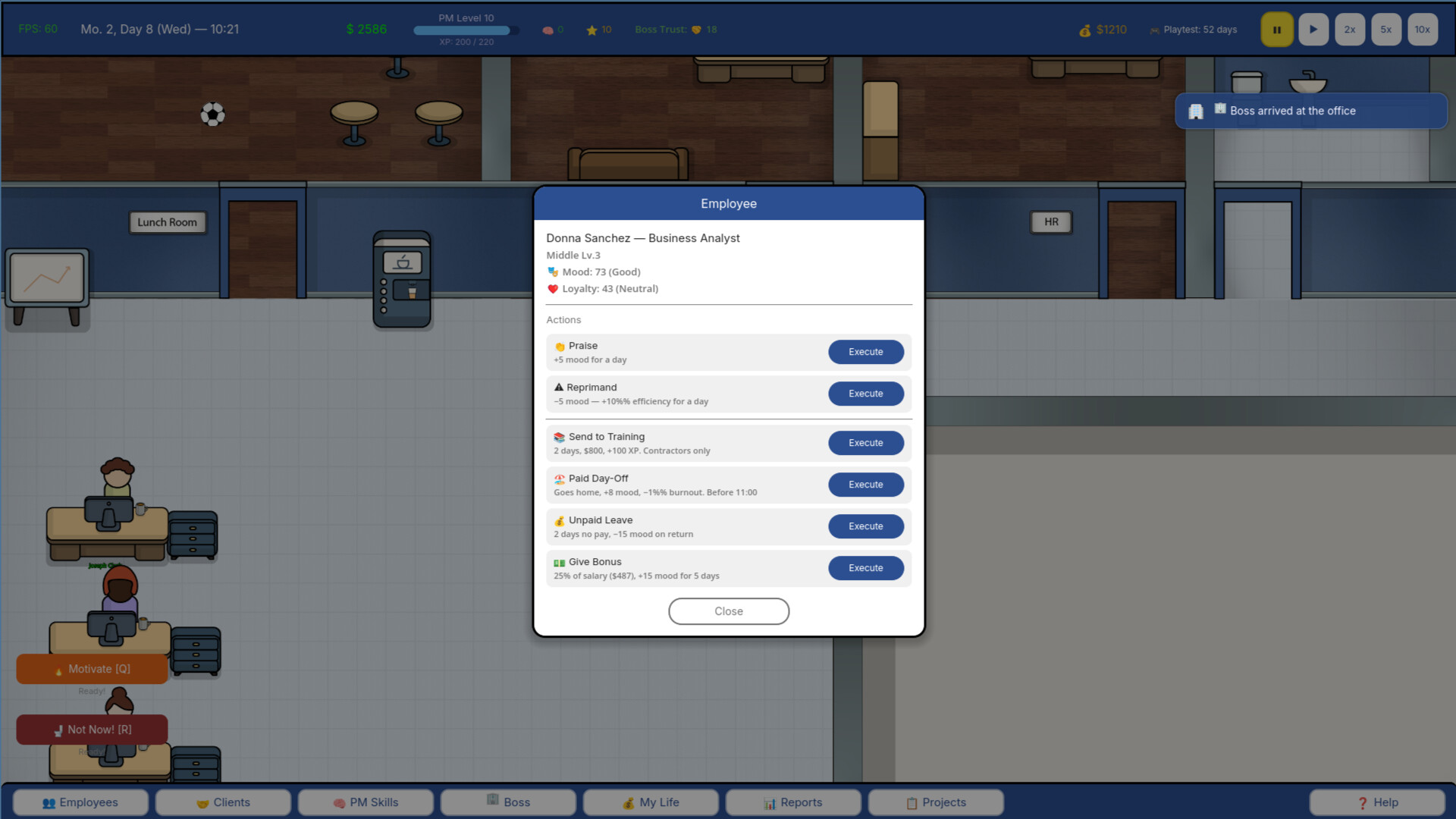 Project manager SIM screenshot #3