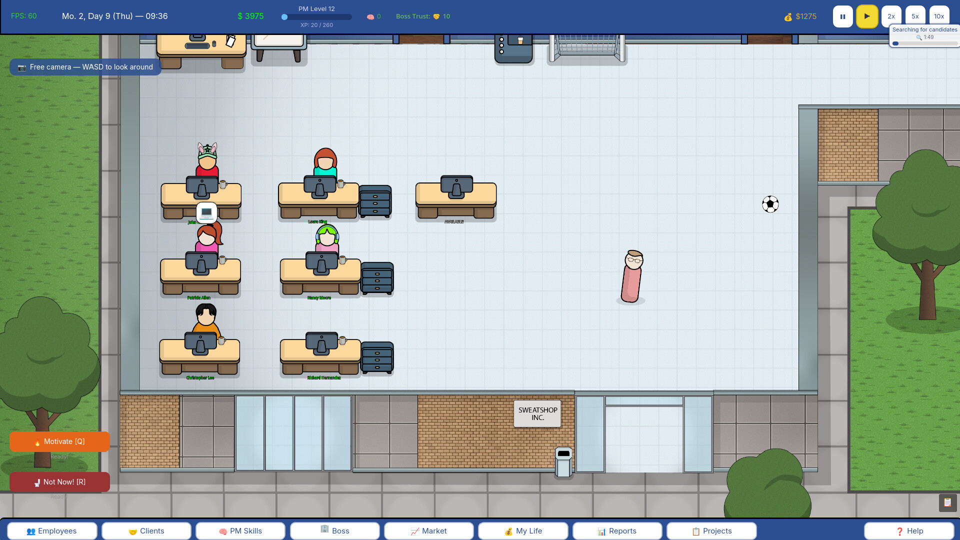 Project manager SIM screenshot 1