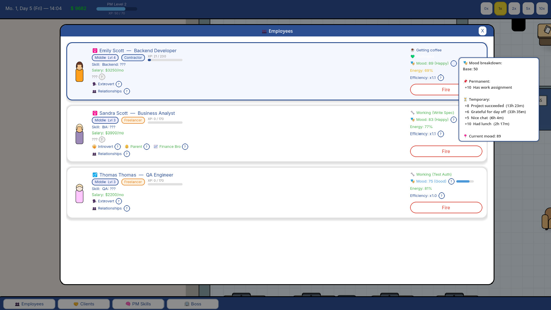 Project manager SIM screenshot #3