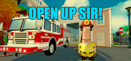 OPEN UP SIR! header art