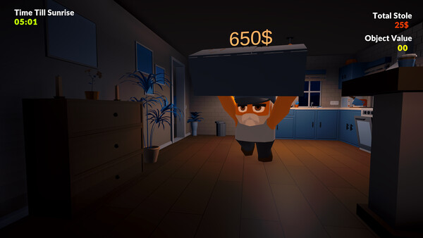 Screenshot of Thieving Together gameplay showing in-action mechanics