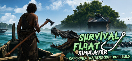 Survival Float Simulator - Crocodile Waters Craft, Raft, Build — Steam header