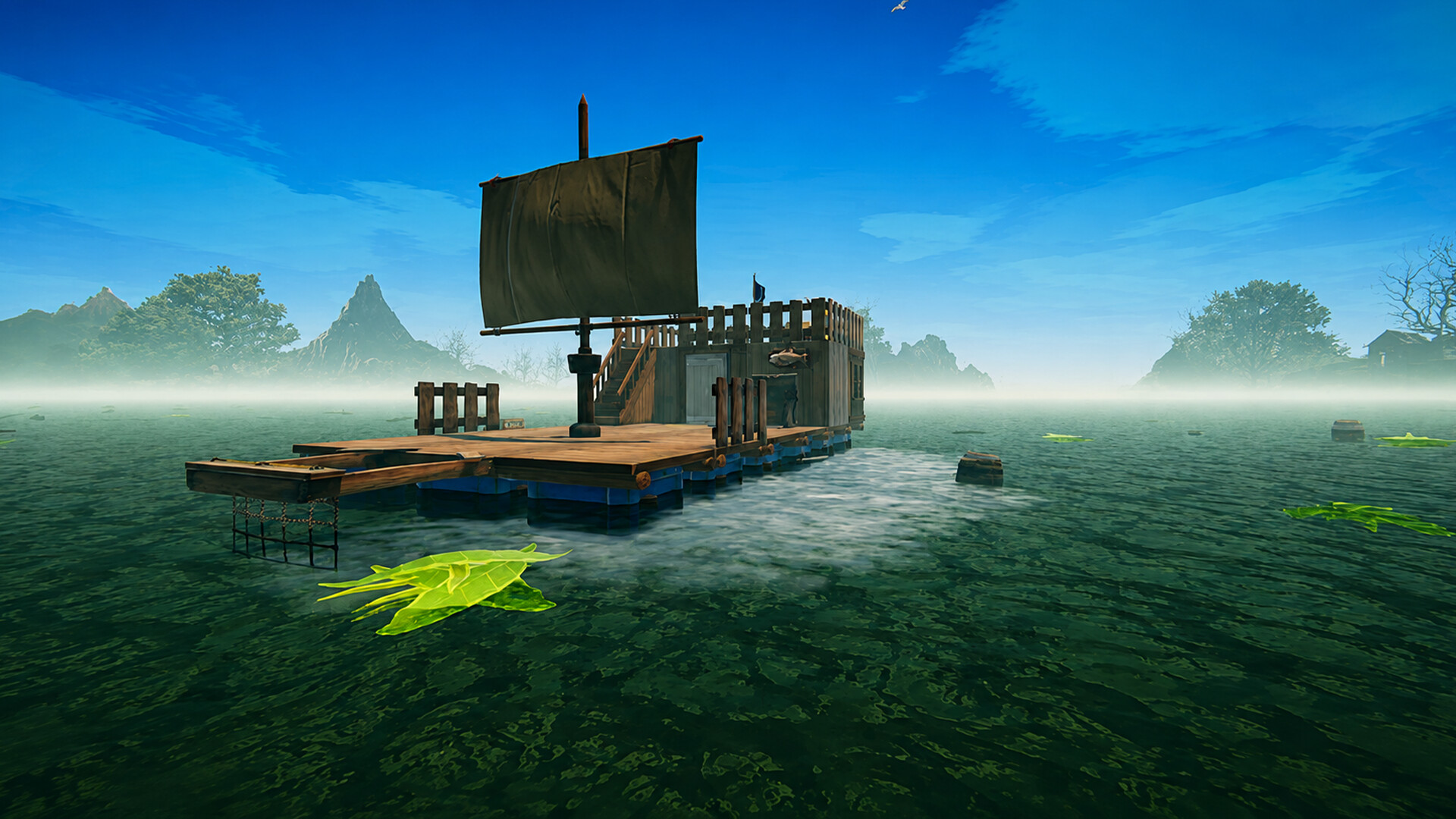 Survival Float Simulator - Crocodile Waters Craft, Raft, Buildのスクリーンショット 1