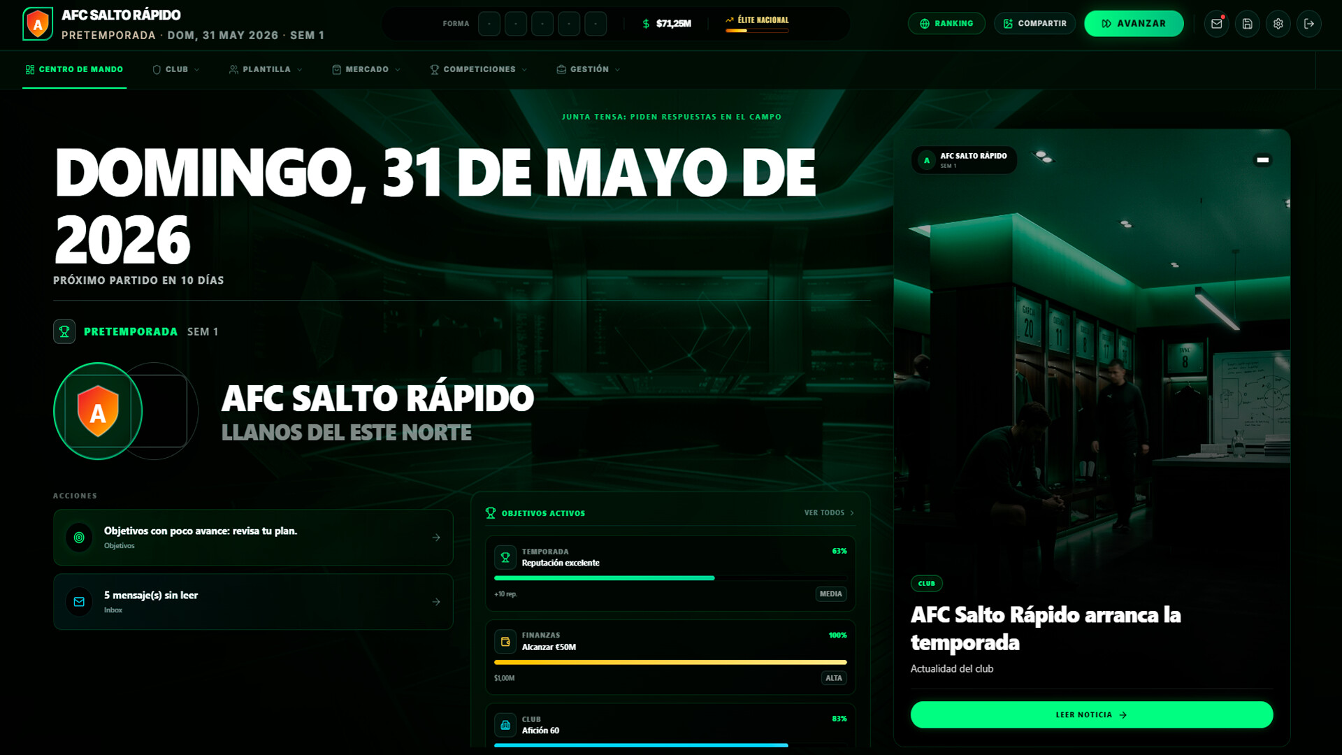 Ultimate Club Manager 26 screenshot 1