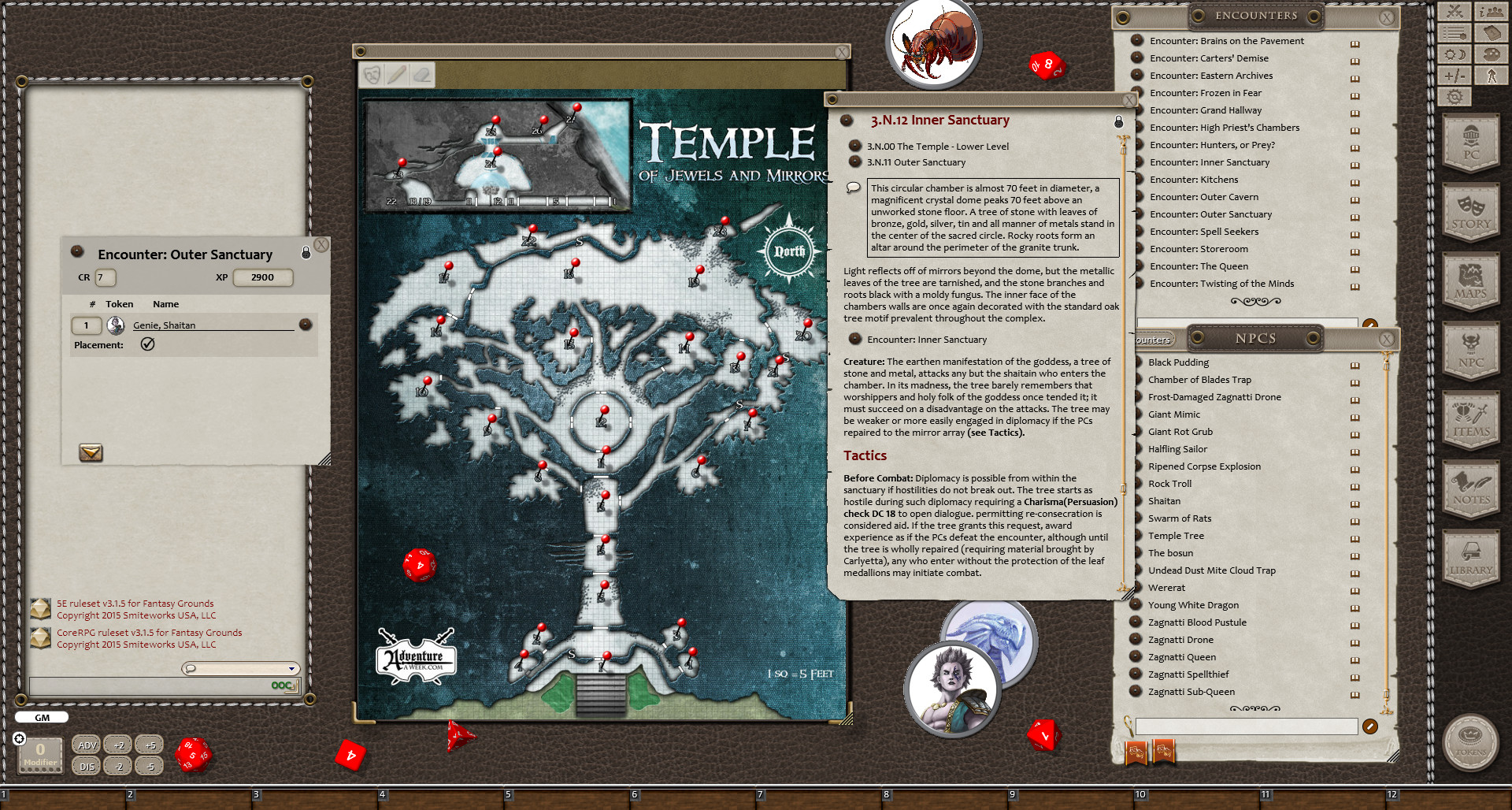 Fantasy Grounds - 5E: Shattered Heart Adventure Path (5E): The Temple of Jewels and Mirrors screenshot 3