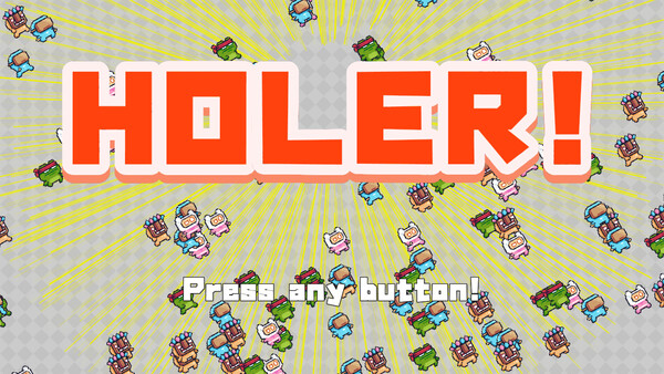 Screenshot of HOLER! gameplay showing in-action mechanics