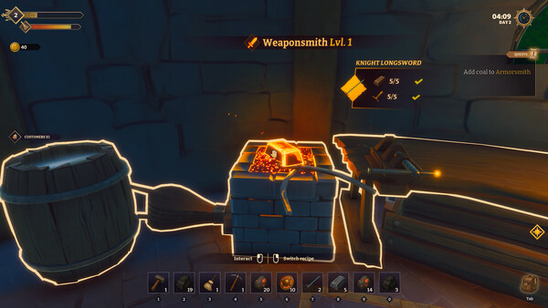 Fantasy Blacksmith Simulator