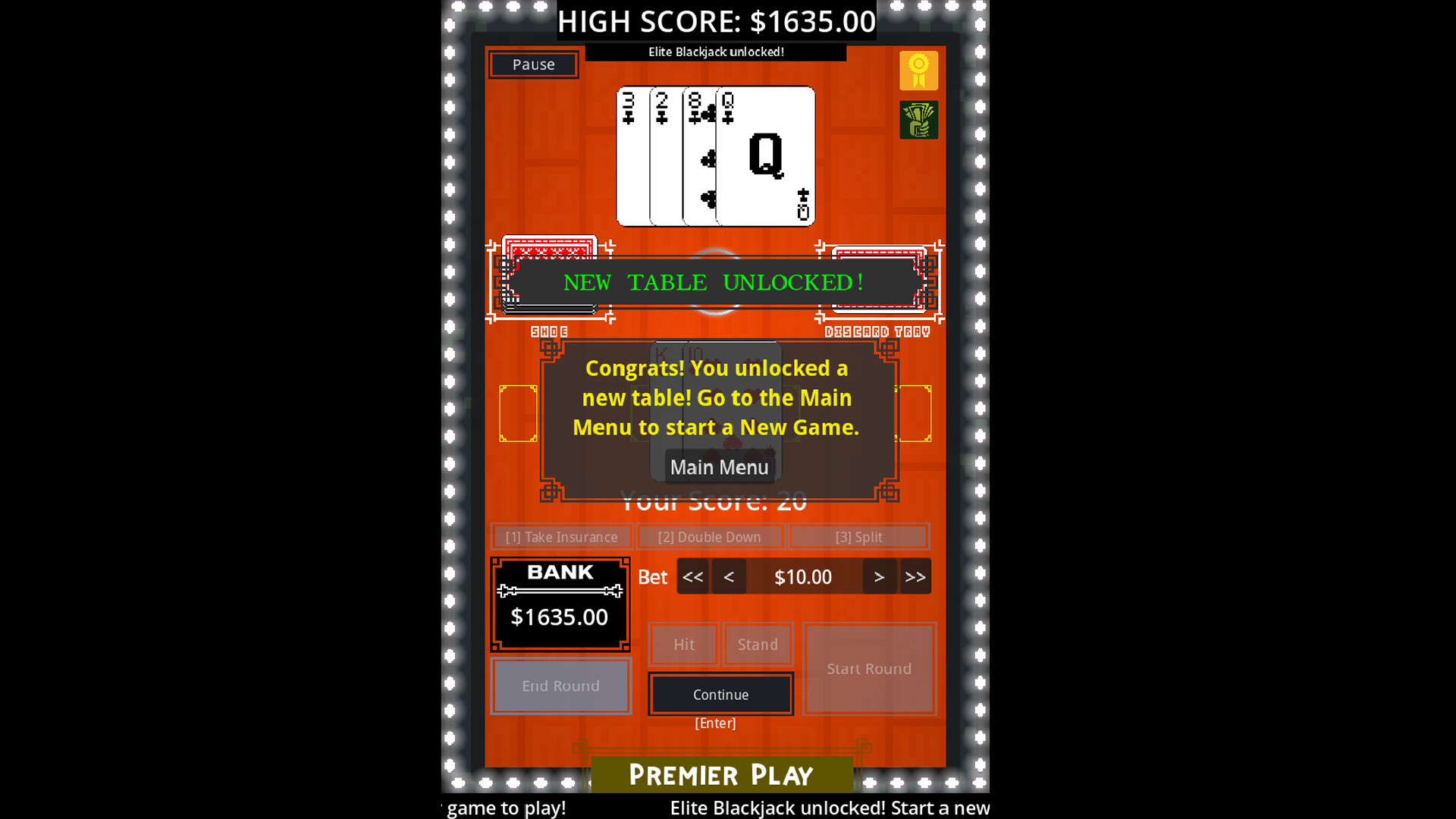 Blackjack 2D: Dealer's Gambit screenshot #5