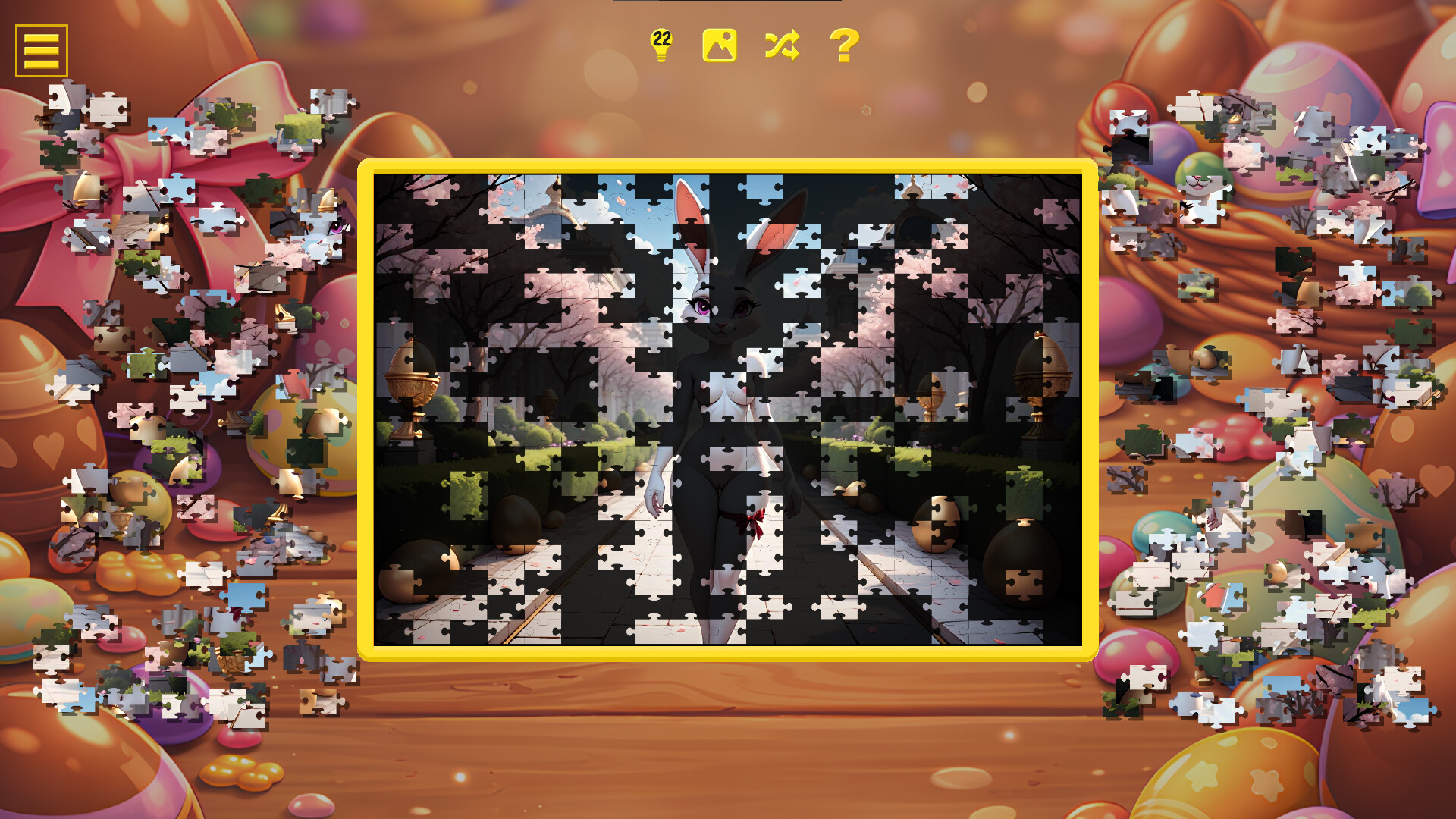 Easter Furry Temptation – Hentai Jigsaw screenshot #3