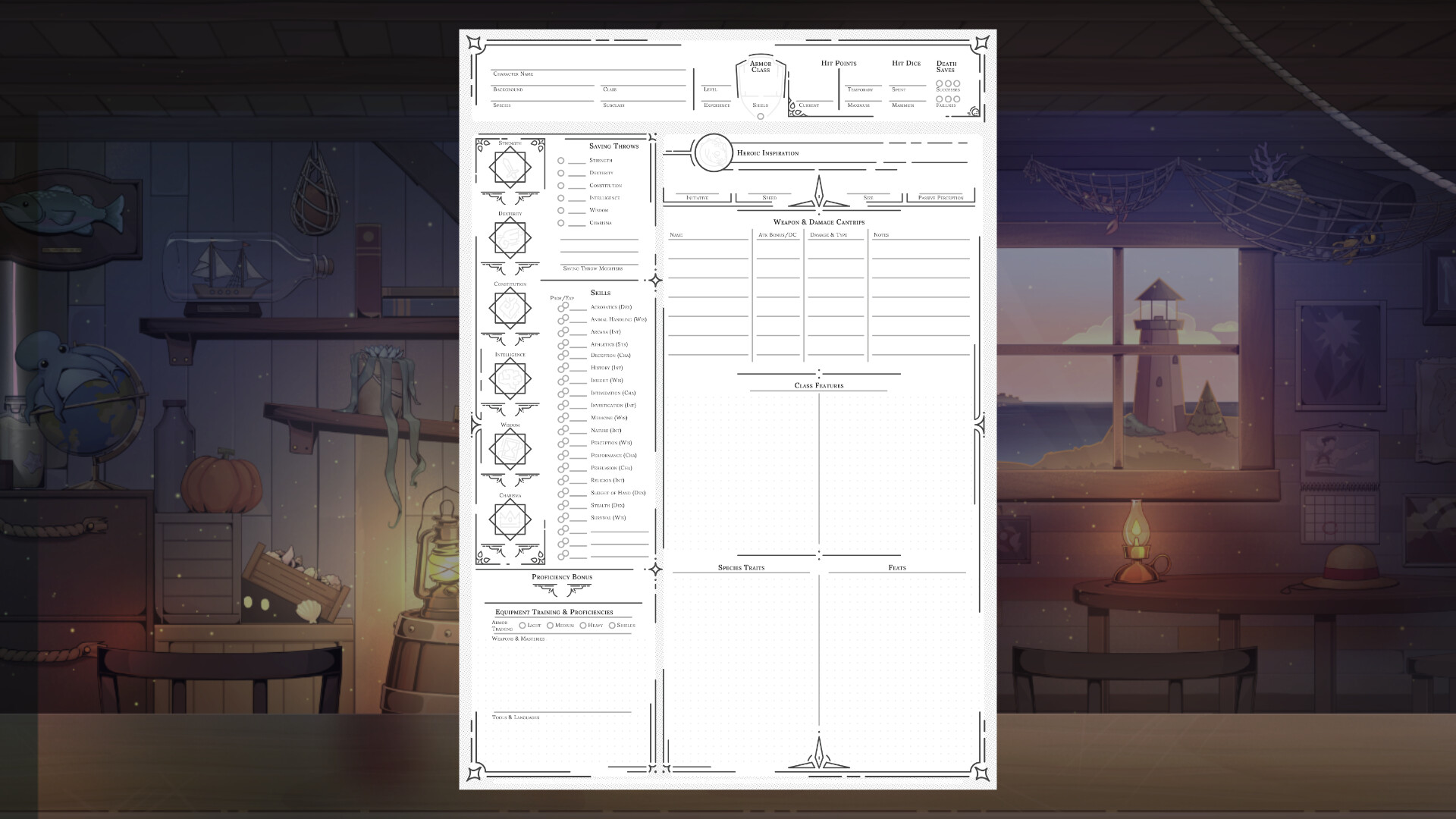 Tavern Talk Stories: Dreamwalker - TTRPG Character Sheet Bundle Featured Screenshot #1