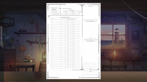 Tavern Talk 2: Dreamwalker - TTRPG Character Sheet Bundle