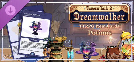 Tavern Talk 2: Dreamwalker - TTRPG Item Cards: Potions