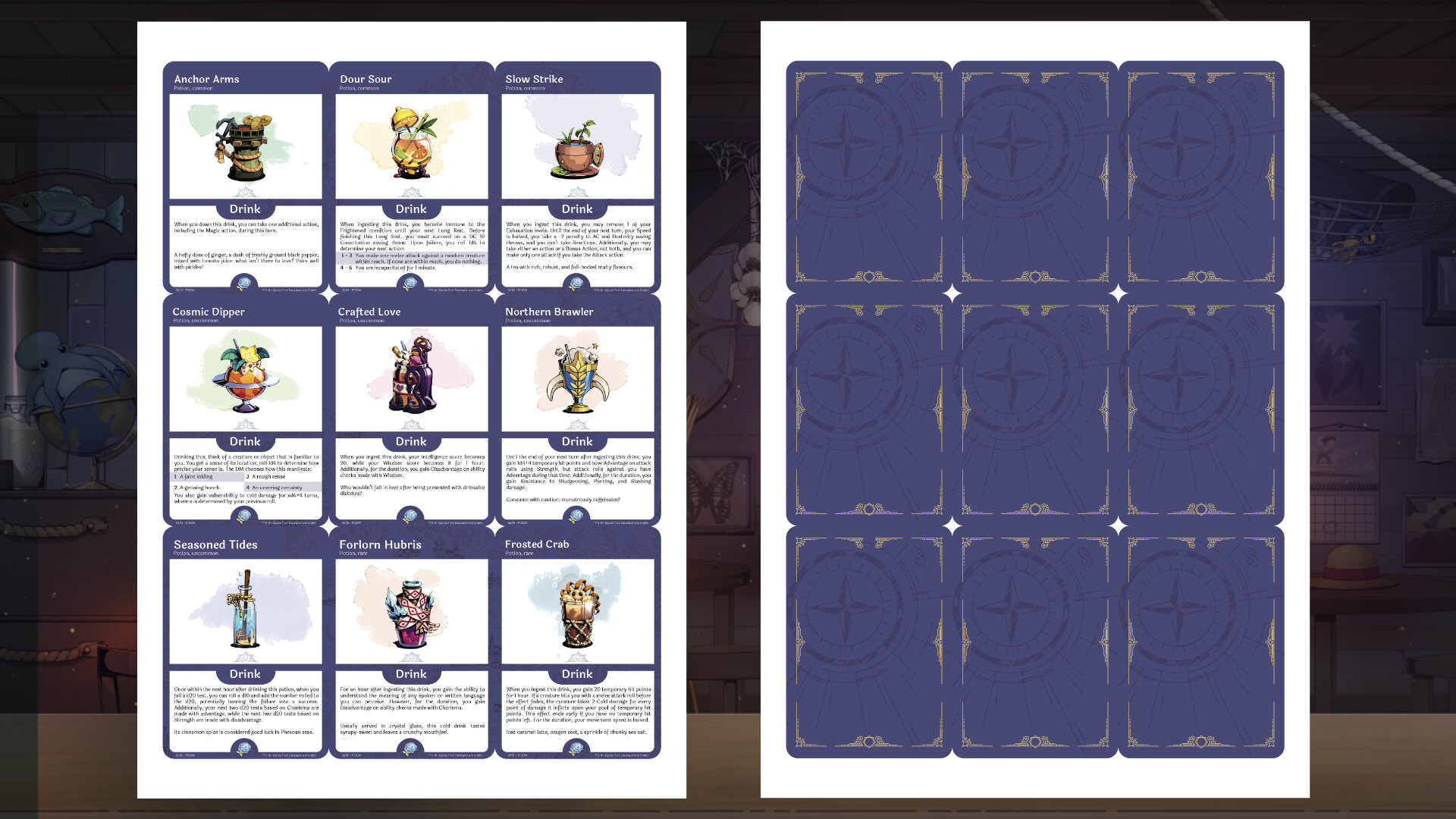 Tavern Talk Stories: Dreamwalker - TTRPG Item Cards: Potions Featured Screenshot #1