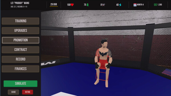Скриншот 4 из игры MMA Career Simulator
