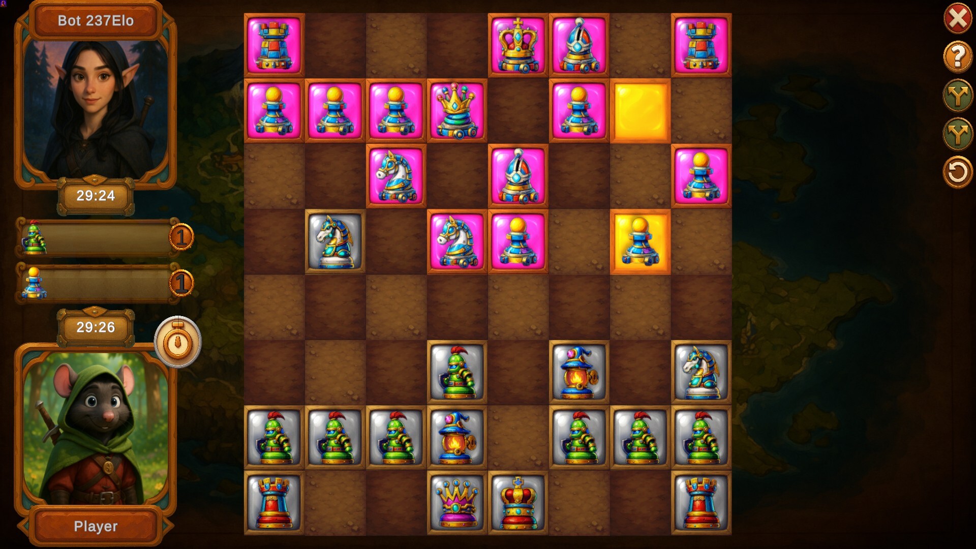 Choc Tactic 4 Chess Master - Gotham Parkのスクリーンショット 1