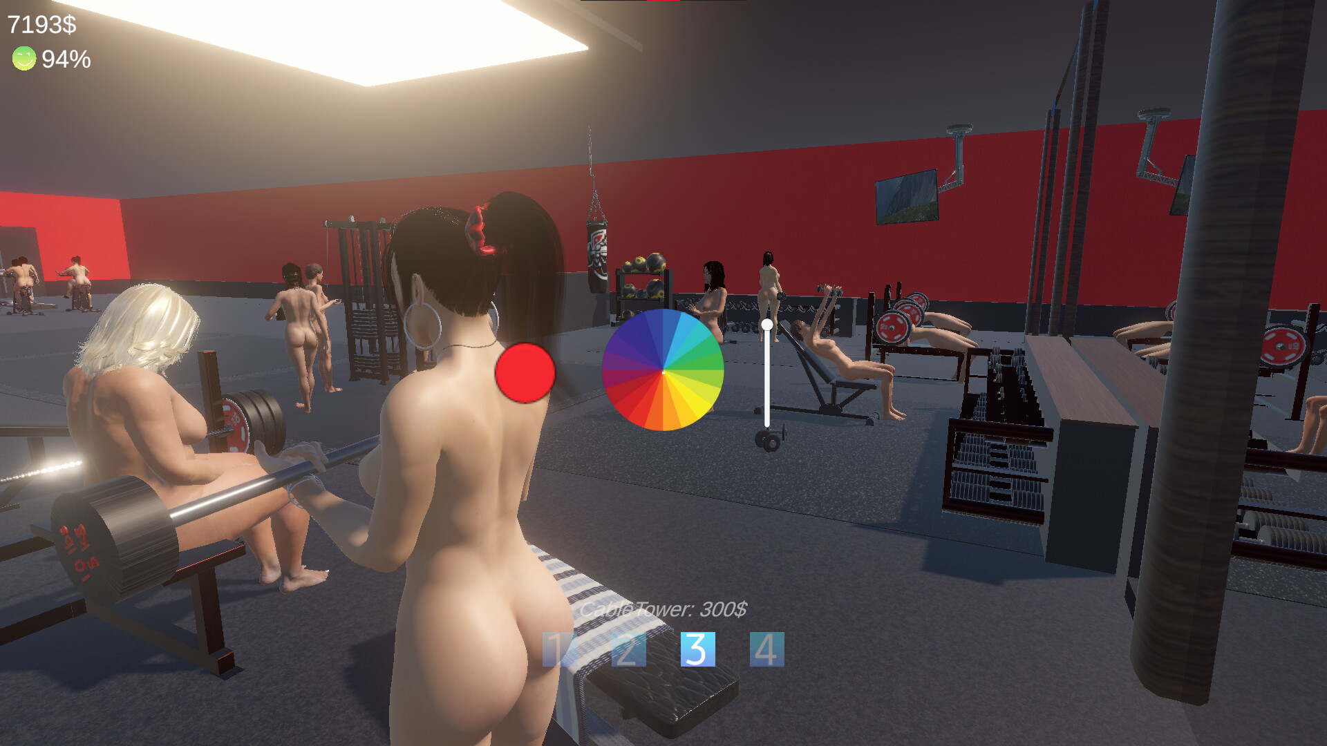 Hot Girls Gym - Nudist Gym Manager screenshot #4