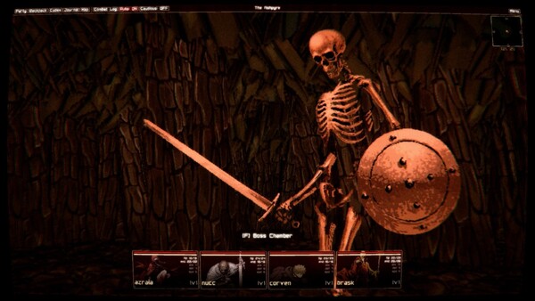 Screenshot of Bloodrust gameplay showing in-action mechanics