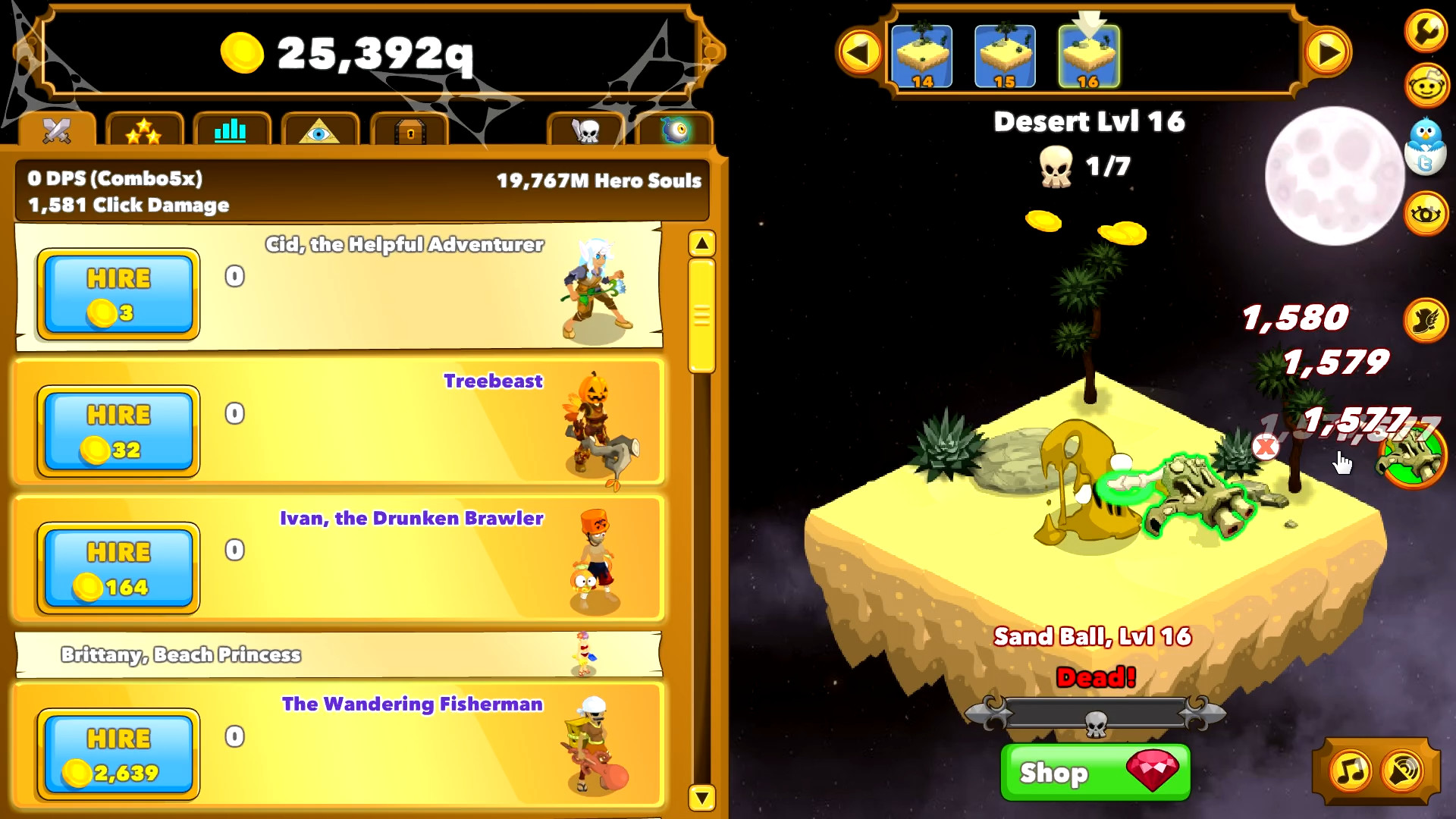 Clicker Heroes: Zombie Auto Clicker Featured Screenshot #1