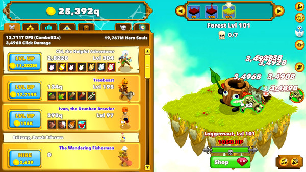 Clicker Heroes: Zombie Auto Clicker