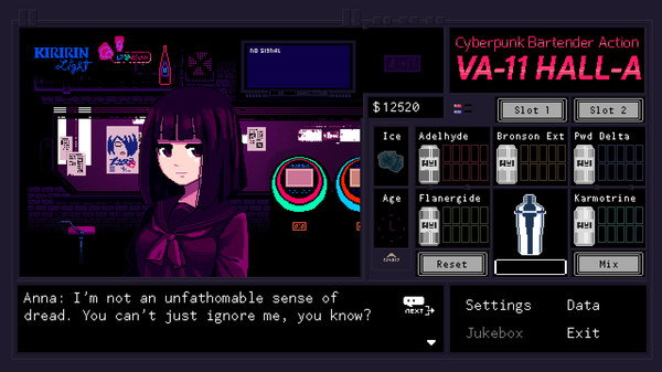 VA-11 Hall-A: 赛博朋克酒保行动-游戏截图