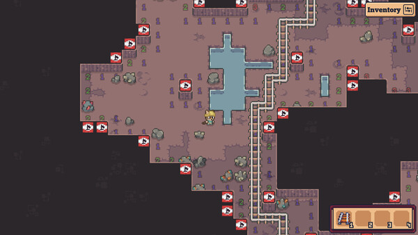 Screenshot of Dynamine gameplay showing in-action mechanics