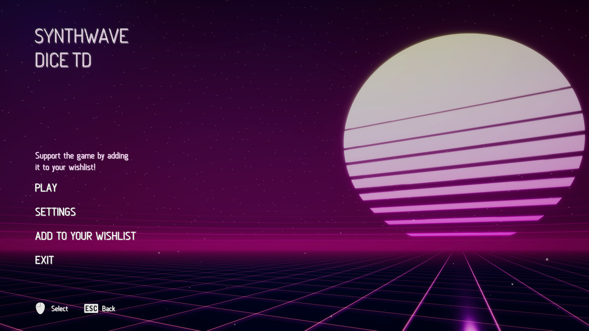 Synthwave Dice TD screenshot #4