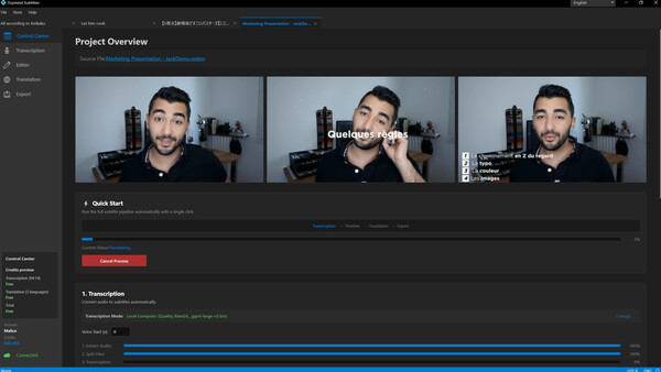 Evymind Subtitles game for Linux 1