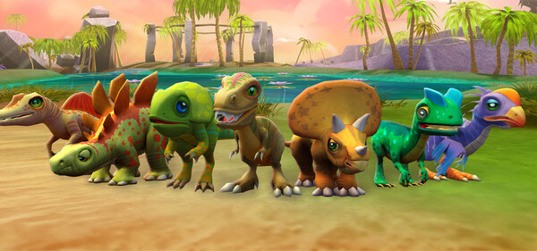 Screenshot of Dino Tales gameplay showing in-action mechanics