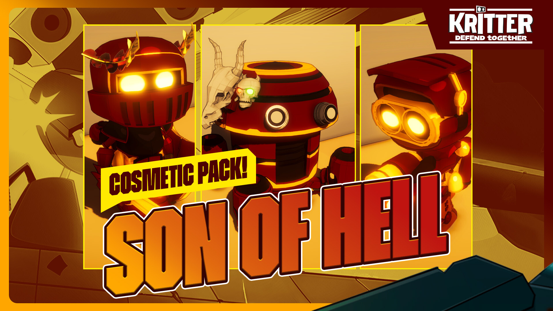 Kritter: Defend Together - Son of Hell Cosmetic Pack Featured Screenshot #1