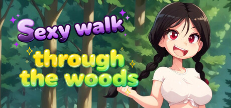Sexy walk through the woods