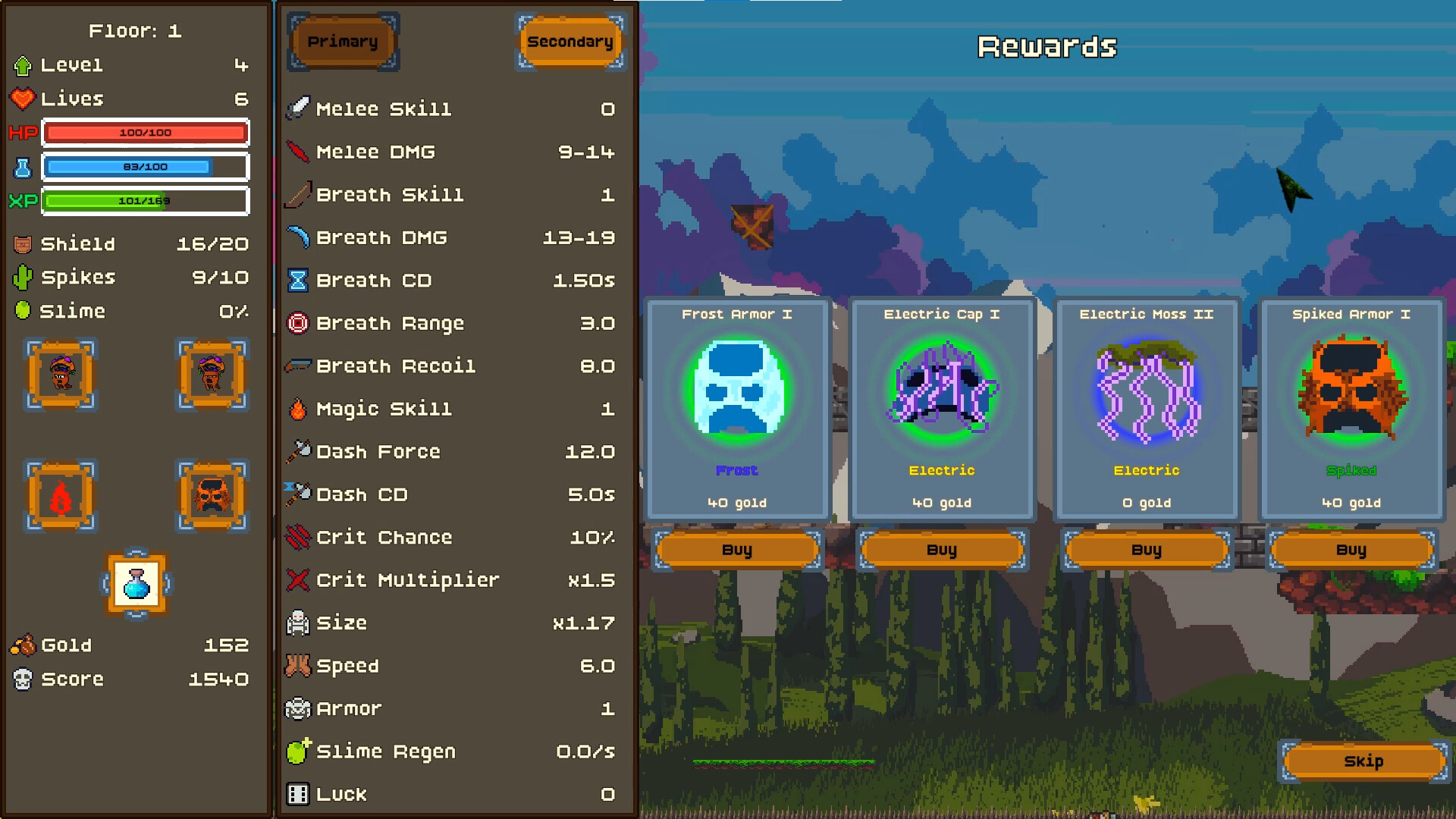 Shroomanoid: breakout action roguelite screenshot 4